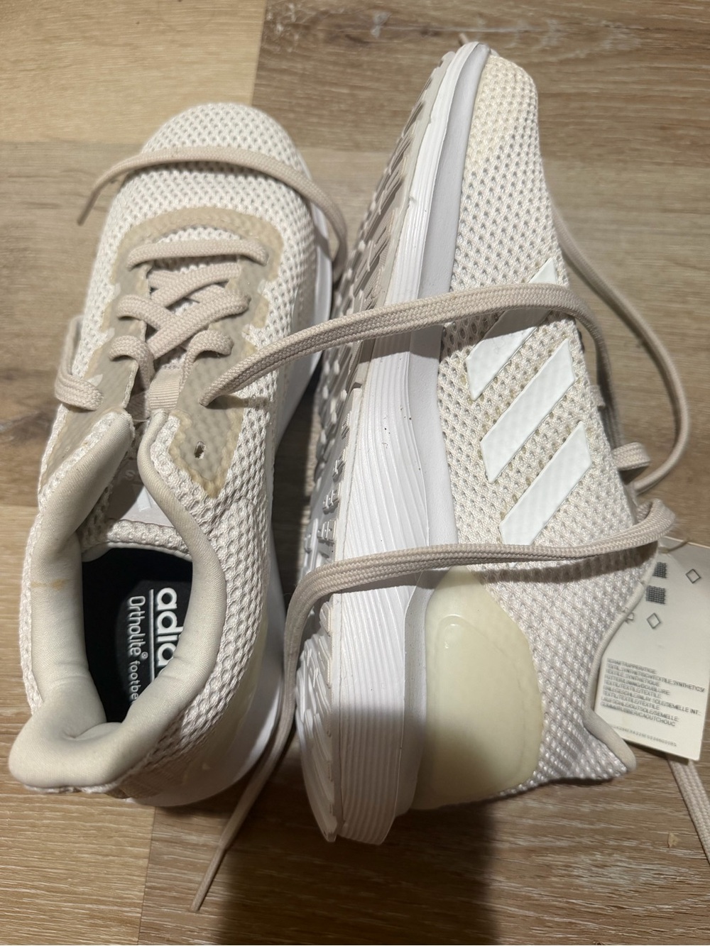 Adidas Women's Neutral Beige Mesh Running Shoes